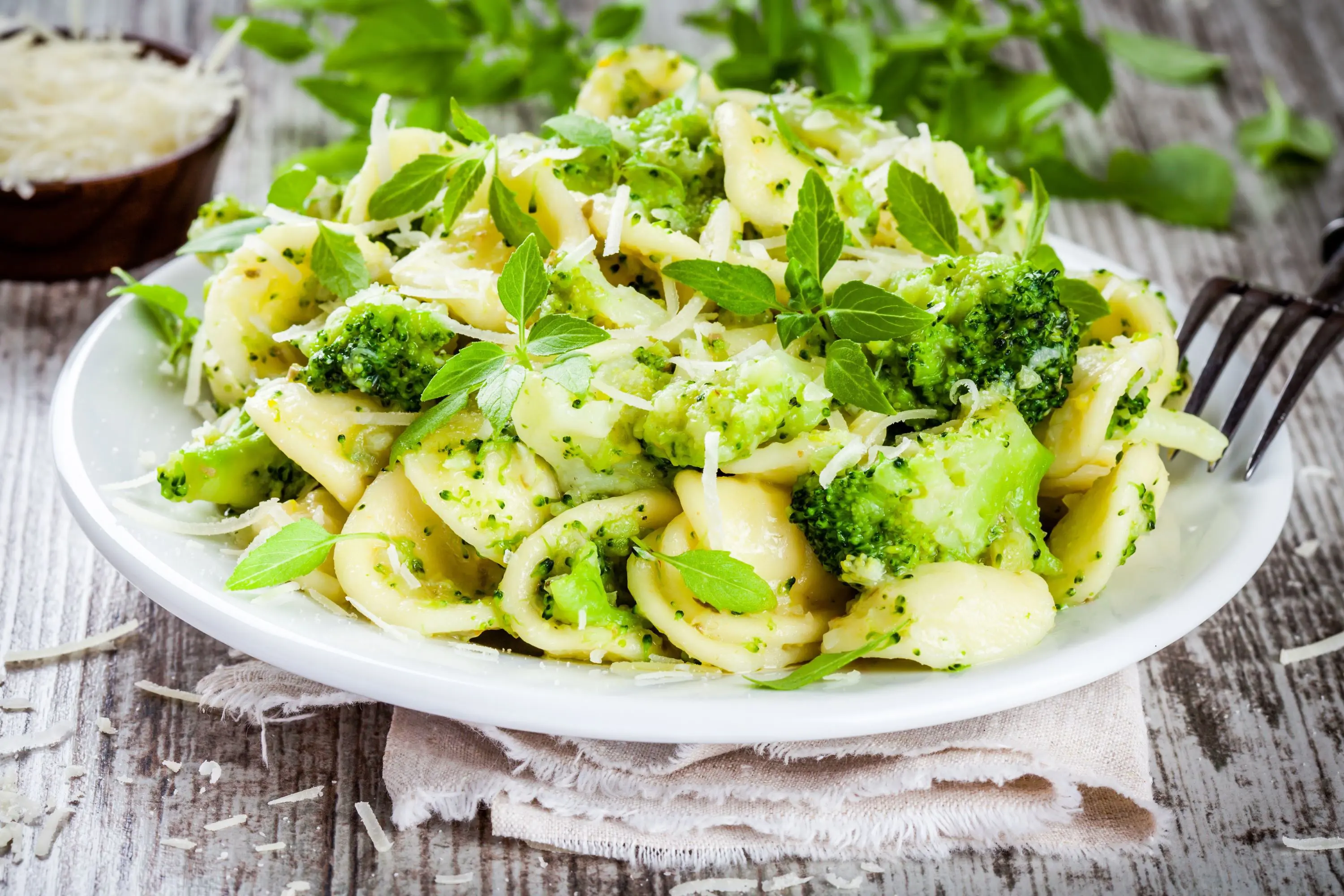 Plate of orecchiette pasta