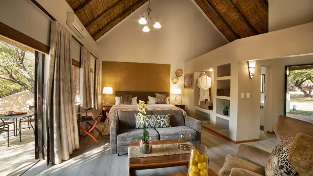 Mabula Game Lodge Accommodation Superior Room Outside View (1)