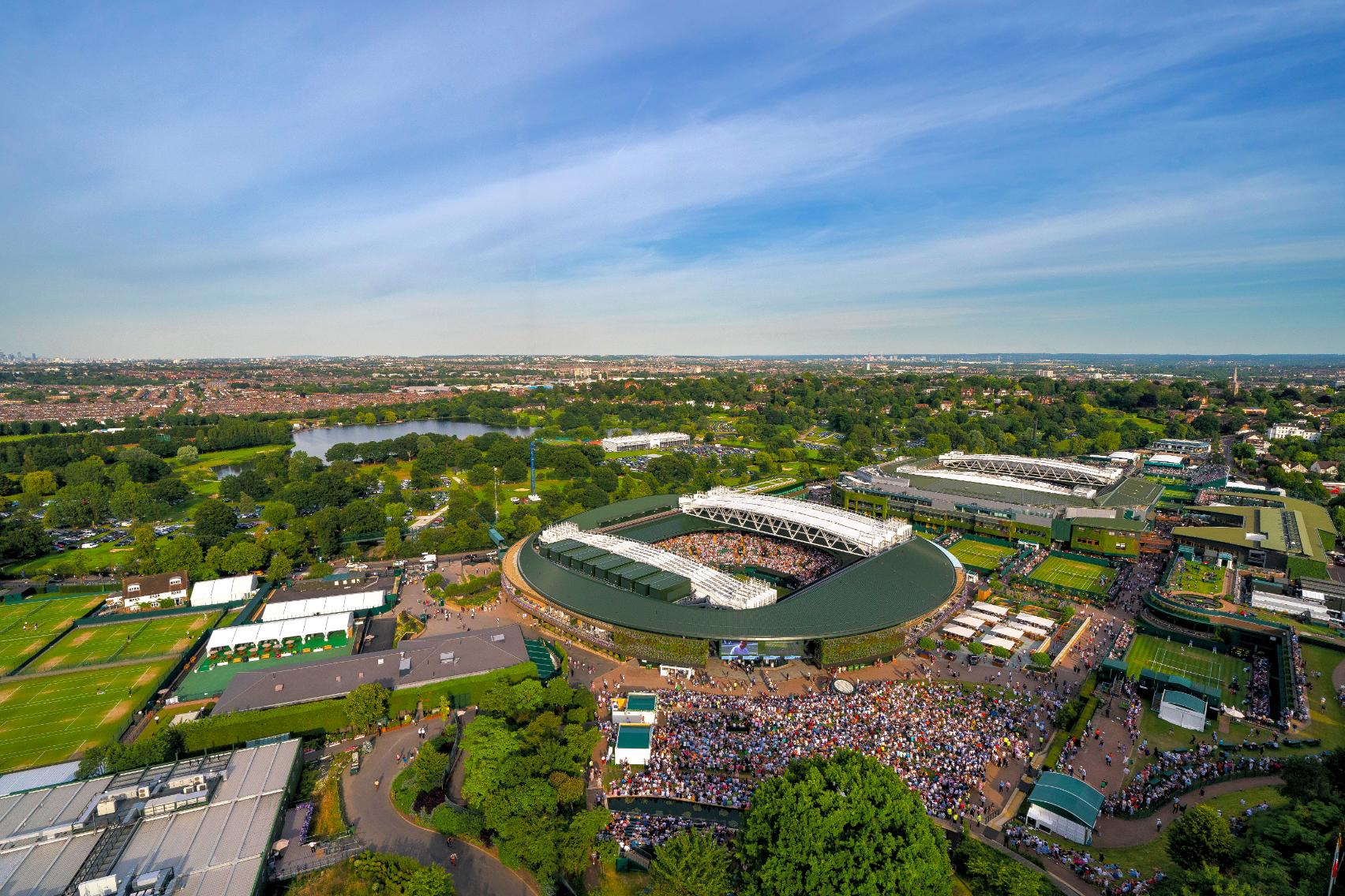 417348 View Of No.1 Court, The Hill And Wimbledon Park 2022
