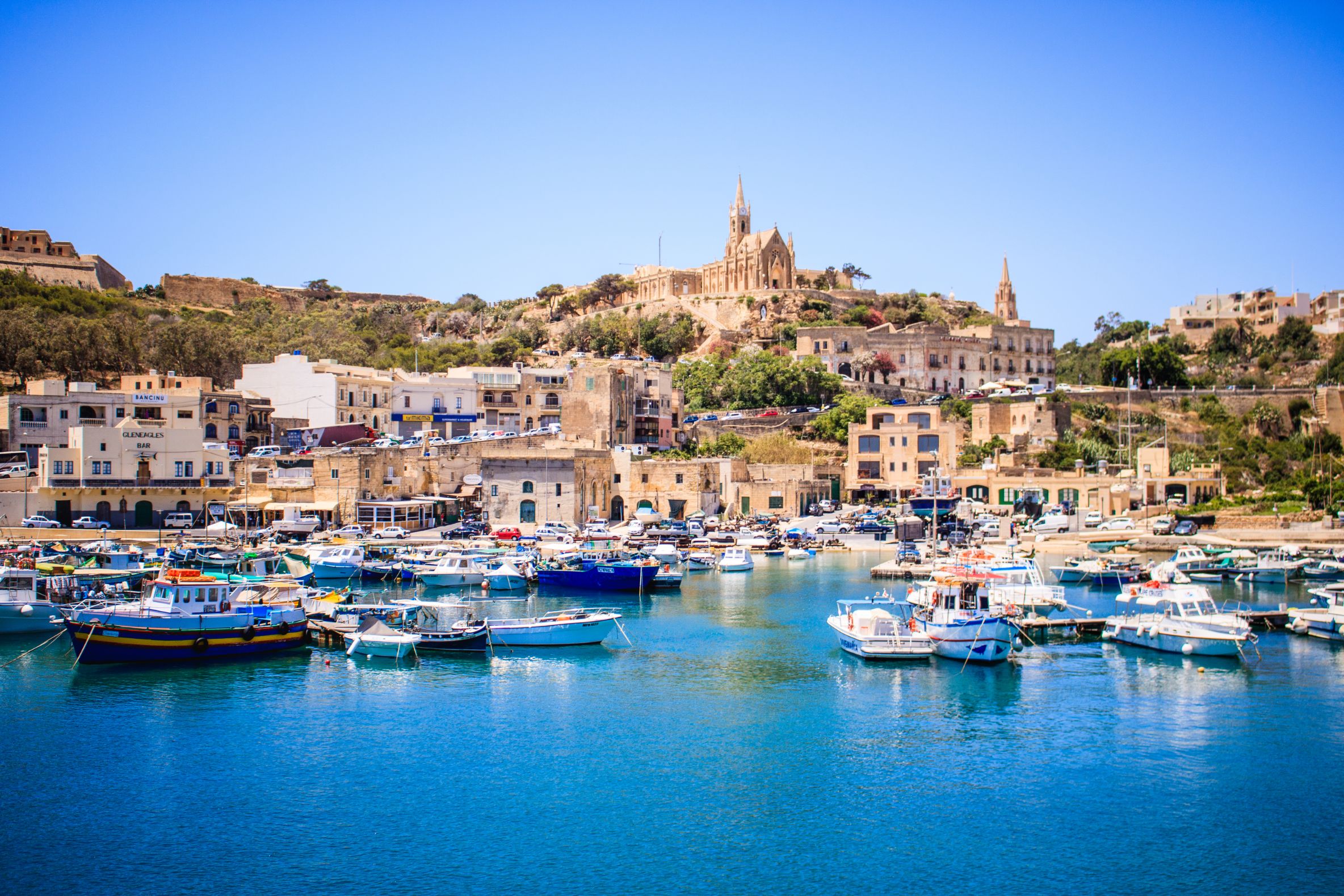 View Of Harbour Gozo Malta