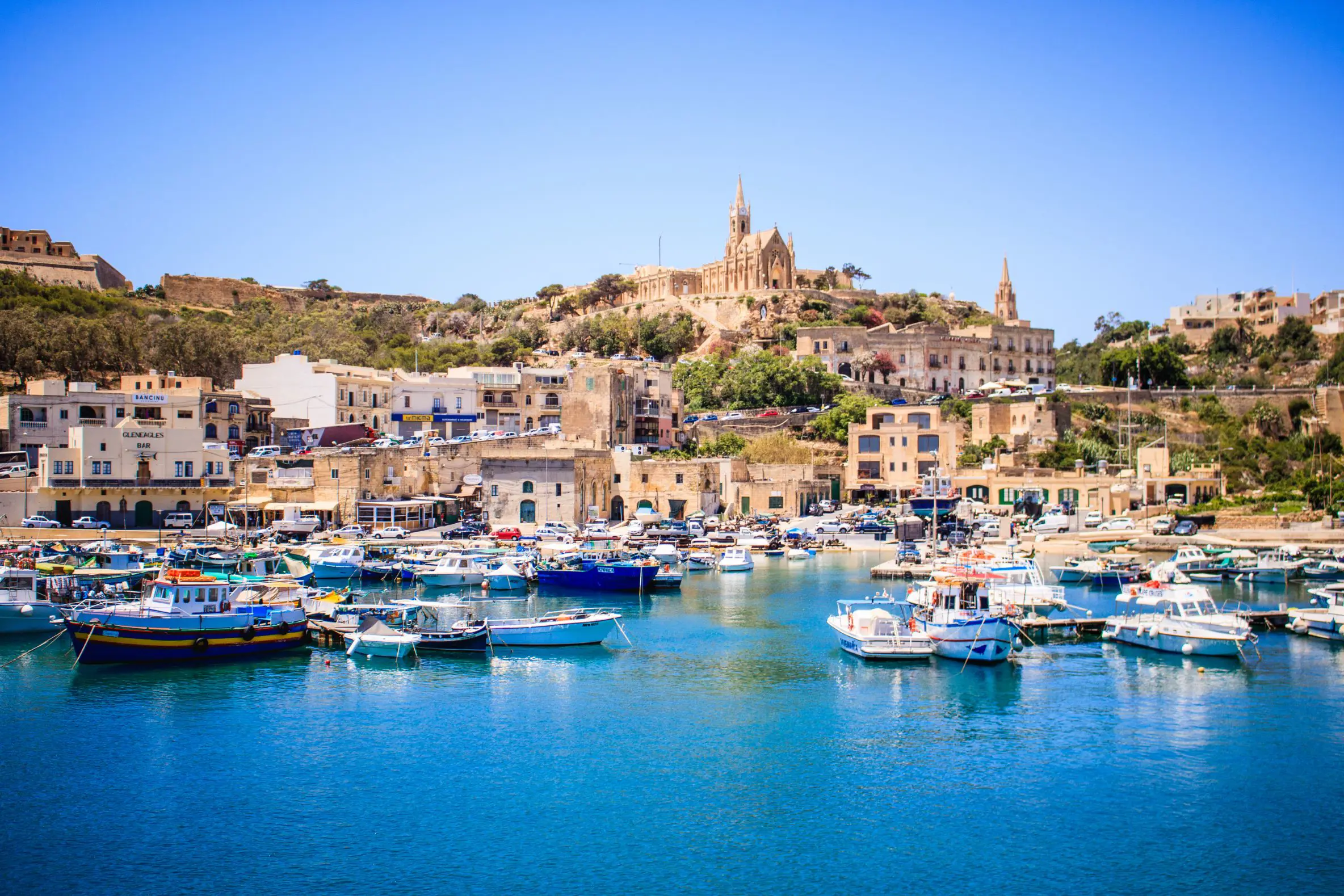 View Of Harbour Gozo Malta